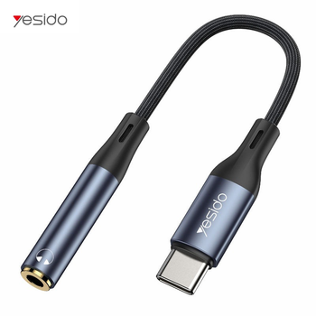 Перехідник для навушників Type-C на 3.5mm jack аудіоадаптер для планшета Yesido YAU-38