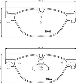 2504501 TEXTAR Гальмівні колодки до дисків Textar (2504501)