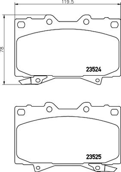 2352402 TEXTAR Гальмівні колодки до дисків Textar (2352402)