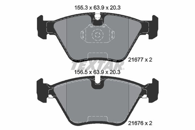 2167703 TEXTAR Гальмівні колодки до дисків Textar (2167703)