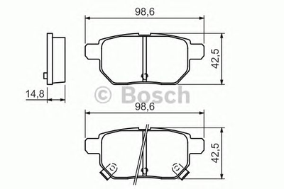 0986494328 BOSCH Гальмівні колодки до дисків Bosch (0986494328)