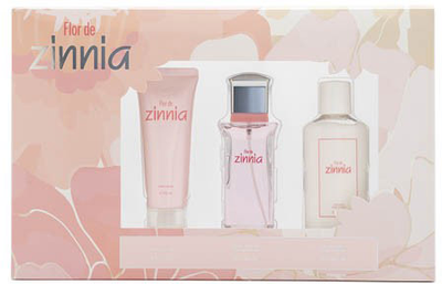 Набір Antonio Puig Zinnia Flor de Zinnia Gift Туалетна вода 100 мл + Лосьйон для тіла 100 мл + Крем для рук 75 мл (8414135024374)