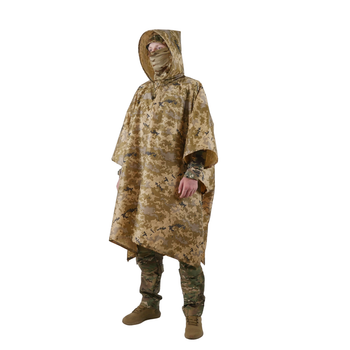 Пончо-дощовик Kiborg Waterproof піксель Uni (K1137)