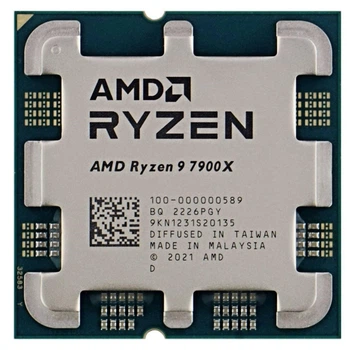 Процесор AMD Ryzen 9 7900X (100-000000589) (Socket AM5, 24T, 5.6 ГГц, Tray) Б/в