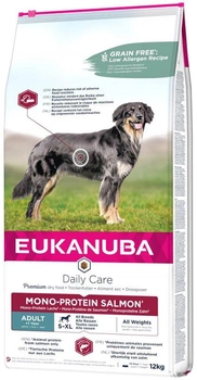 Cухий корм для собак Eukanuba Dry Daily Care Adult Mono Protein Лосось 12 кг (8710255187839)