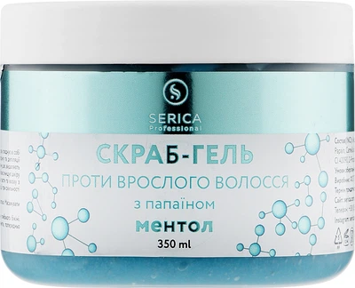 Serica Papain Gel-Scrub Скраб-гель против врастания волос c папаином и ментолом 350ml (975642-40767)