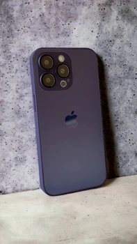 Протиударний чохол Matte Glass case для iPhone 11 Violet