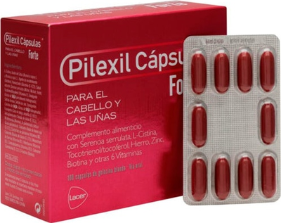 Біологічно активна добавка Pilexil Forte Капсули для волосся та нігтів 100+20 одиниць (8430340041395)