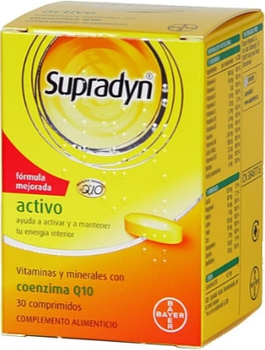 Комплекс вітамінів та мінералів Supradyn Активо 30 шипучих таблеток (8470002066564)