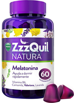 Suplement diety Vicks Zzzquil Natura Melatonina 60 Unidades (8001841492056)