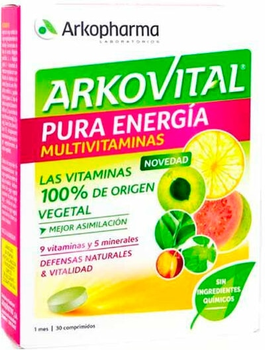 Комплекс вітамінів та мінералів Arkopharma Arkovital Pure Multivitamins 30 таблеток (3578830124380)