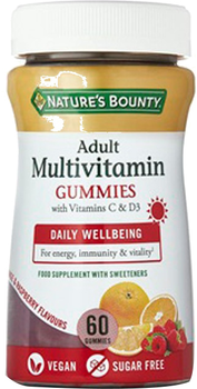 Комплекс вітамінів та мінералів Nature's Bounty Multivitamin Adult 60 Gummies (74312010941)