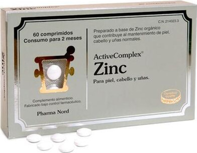 Suplementacja mineralna diety Pharma Nord Activecomplex Zinc 60 caps (5709976140202)