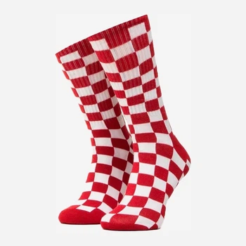 Носки мужские высокие Vans MN CHECKERBOARD VN0A3H3NRLM1 коттон 6.5-9 Красные (191929012318)
