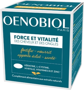 Комплекс вітамінів та мінералів Oenobiol Strength & Vitality Hair & Nails 60 капсул (8713304953898)