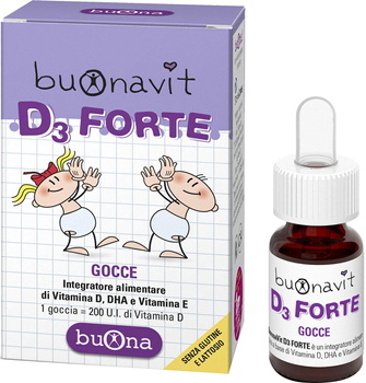 Вітамінно-мінеральний комплекс Buona Buonavit D3 Forte Drops 12 мл (8032749650408)