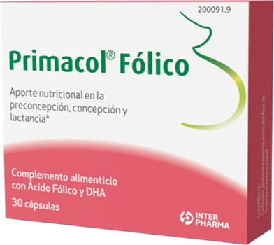 Комплекс вітамінів та мінералів Interpharma Primacol Folic 30 капсул (8470002000919)