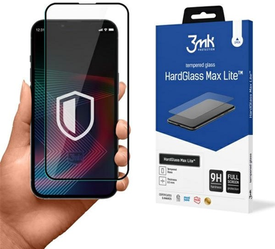 Захисне скло 3MK HG Max Lite для Apple iPhone 14 Pro Max чорне (5903108486767)