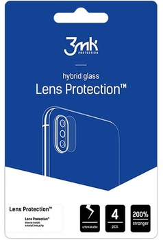 Szkło hybrydowe 3MK Lens Protection do obiektywu aparatu Realme 8 Pro 4 szt (5903108376716)