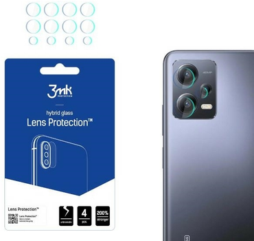 Szkło hybrydowe 3MK Lens Protection do obiektywu aparatu Xiaomi Redmi Note 12 Pro/Pro+ 4 szt (5903108520478)