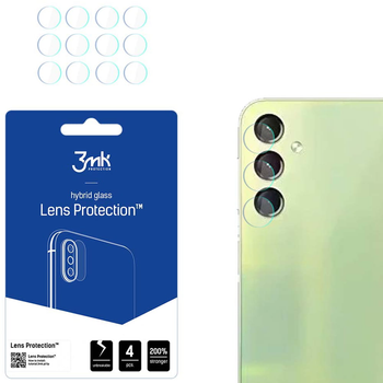 Szkło hybrydowe 3MK Lens Protection do obiektywu aparatu Samsung Galaxy A24 4G 4 szt (5903108525589)