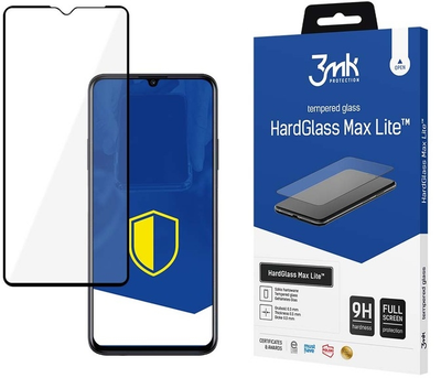 Szkło hartowane 3MK HardGlass Max Lite dla Xiaomi Redmi 11A czarne (5903108497459)