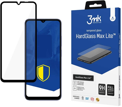 Szkło hartowane 3MK HardGlass Max Lite dla Xiaomi Redmi 12C czarne (5903108519465)
