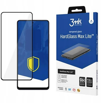 Szkło hartowane 3MK HardGlass Max Lite dla Xiaomi Redmi Note 12 Pro / Poco X5 Pro czarne (5903108496735)