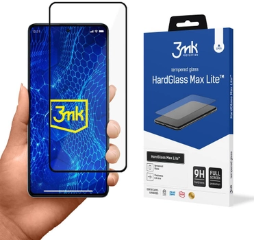 Захисне скло 3MK HardGlass Max Lite для Xiaomi Redmi Note 12 / Poco X5 Black (5903108497244)