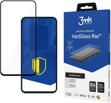 Захисне скло 3MK HardGlass Max для Samsung Galaxy A54 5G (SM-A546) Black (5903108516532)