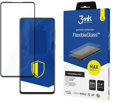 Szkło hartowane 3MK FlexibleGlass Max do Samsung Galaxy A73 5G czarne (5903108462969)