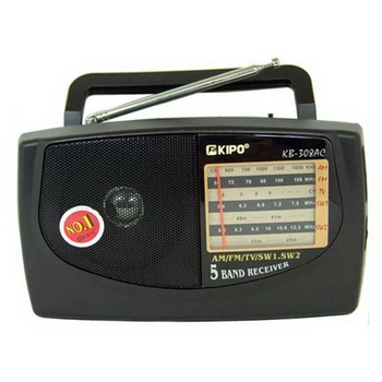 Радиоприемник Kipo KB-308 Black 64-108 МГц (308KBRDPRM) CLS55