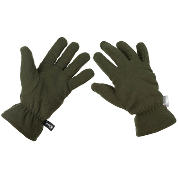 Перчатки тактические, военные, армейские флисовые перчатки MFH утеплитель 3M™ Thinsulate™ хаки, размер XL