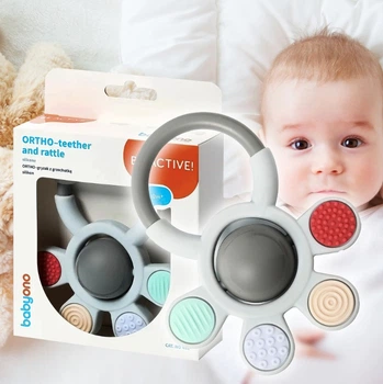 Прорізувач для зубів ортодонтичний з брязкальцем "BabyOno"