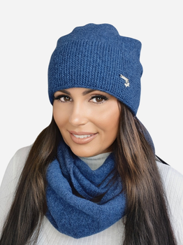 Комплект (шапка + шарф) Kamea K.22.249.12 One Size Синій (5903246760187)