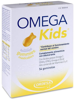 Kwasy tłuszczowe Ordesa Omega Kids Gummies 54 Units (8426594077006)