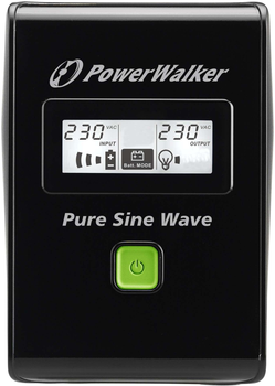 Джерело безперебійного живлення PowerWalker VI SW 600VA (360W) Black (VI 600 SW FR)