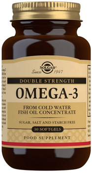 Kwasy tłuszczowe Solgar Omega-3 30 Capsules (33984020504)