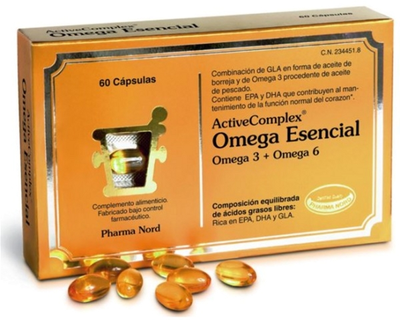 Kwasy tłuszczowe Pharma Nord Activecomplex Essential Omega 60 caps (5709976080201)