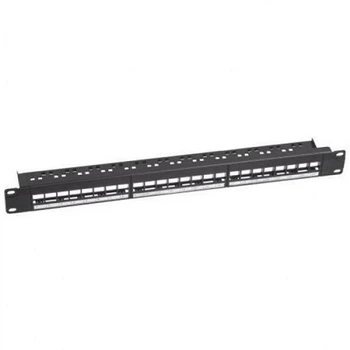 Патч-панель 19" Kingda KD-PP56-UTP-C5E-24P 24xRJ45 UTP Cat.5e 1U Krone&110 dual IDC с организатором кабеля