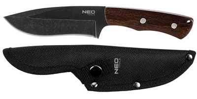 Туристический нож Neo Tools 63-111 Full Tang в чехле 12см/23см