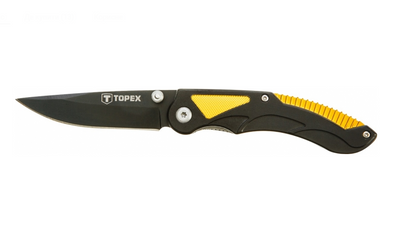 Туристический складной нож Topex 98Z106 80мм/190мм Желтый