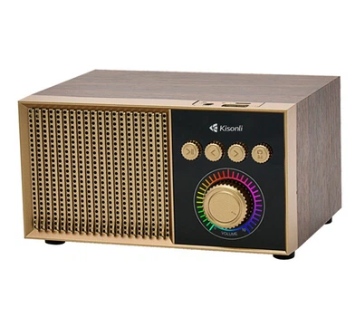Портативная колонка ретро Kisonli G10 Bluetooth 1200mAh 5Вт Brown