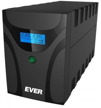 UPS Ever EASYLINE Line-Interactive 1200VA 600W LCD AVR czarny (T/EASYTO-001K20/00)
