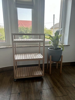 Стелаж, тумба WoodDecor з натурального дерева Natural без покриття