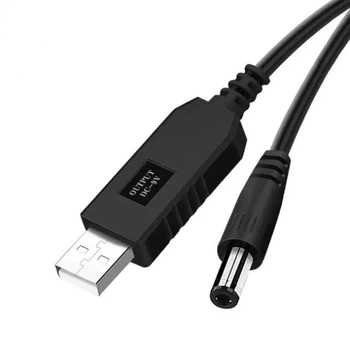 Кабель для роутера от повербанка с преобразователем на 9V, DC 2.1x5.5mm, USB 5V->9V, 1м
