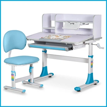 Комплект парта детская и растущее кресло Evo-kids BD-22 BL Голубой