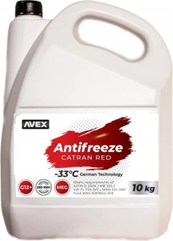 Антифриз червоний 10 кг AVEX RED MEG (-33 ° C)