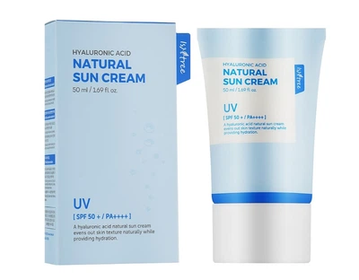 Солнцезащитный крем Isntree Hyaluronic Acid Natural Sun Cream SPF 50+ PA++++ 50 мл
