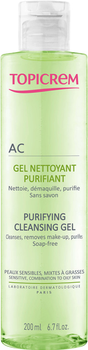 Żel do mycia twarzy Topicrem AC Purifying Cleansing Gel 200 ml (3700281702774)
